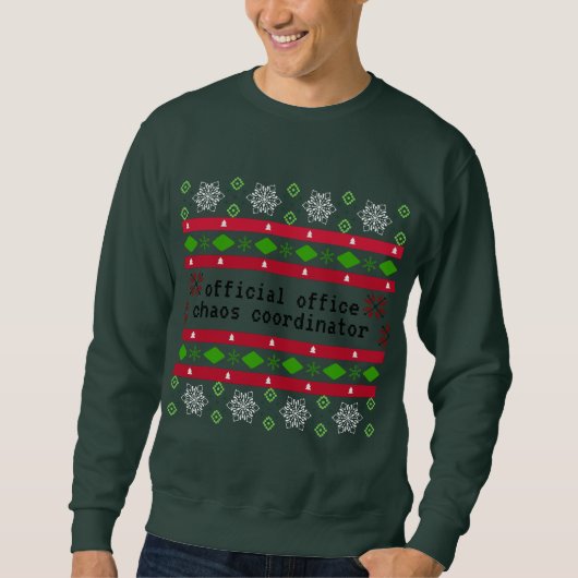 Gepersonaliseerde officiële Kantoor Ugly "Sweater" Trui (Voorkant)