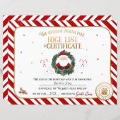 Gepersonaliseerde officiële Nice lijst certificaat (Voorkant / Achterkant)