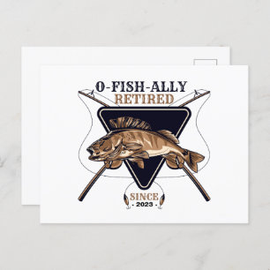 Gepersonaliseerde Ofishally Gepensioneerde Grappig Briefkaart