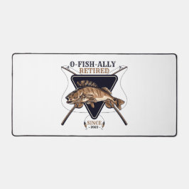 Gepersonaliseerde Ofishally Gepensioneerde Grappig Bureaumat