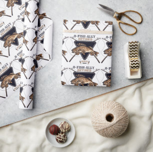 Gepersonaliseerde Ofishally Gepensioneerde Grappig Cadeaupapier