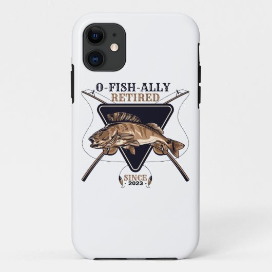 Gepersonaliseerde Ofishally Gepensioneerde Grappig Case-Mate iPhone Case (Achterkant)
