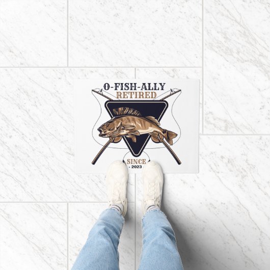 Gepersonaliseerde Ofishally Gepensioneerde Grappig Deurmat (Binnen)