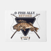 Gepersonaliseerde Ofishally Gepensioneerde Grappig Deurmat (Voorkant)