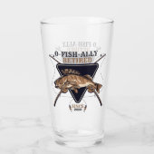 Gepersonaliseerde Ofishally Gepensioneerde Grappig Glas (Achterkant)