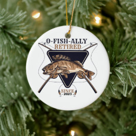 Gepersonaliseerde Ofishally Gepensioneerde Grappig Keramisch Ornament