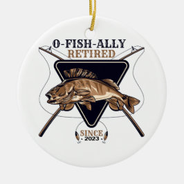 Gepersonaliseerde Ofishally Gepensioneerde Grappig Keramisch Ornament