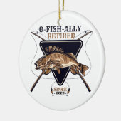 Gepersonaliseerde Ofishally Gepensioneerde Grappig Keramisch Ornament (Links)