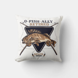 Gepersonaliseerde Ofishally Gepensioneerde Grappig Kussen