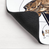 Gepersonaliseerde Ofishally Gepensioneerde Grappig Muismat (Hoek)