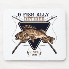 Gepersonaliseerde Ofishally Gepensioneerde Grappig Muismat