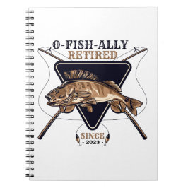 Gepersonaliseerde Ofishally Gepensioneerde Grappig Notitieboek