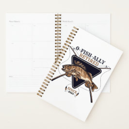 Gepersonaliseerde Ofishally Gepensioneerde Grappig Planner