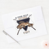 Gepersonaliseerde Ofishally Gepensioneerde Grappig Vierkante Sticker (Envelop)