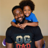 Gepersonaliseerde OG Dad Baseball Vaderdag T-shirt