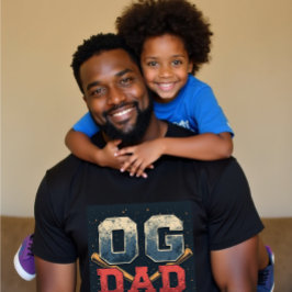 Gepersonaliseerde OG Dad Baseball Vaderdag T-shirt