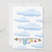 Gepersonaliseerde Oh Boy Baby douche uitnodigingen (Achterkant)