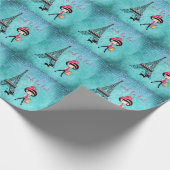 Gepersonaliseerde Oh La La Paris Girl en Cat Cadeaupapier (Hoek)