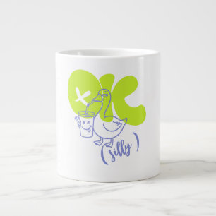 Gepersonaliseerde OK Dwaze Gans Mok, Sarcastische Grote Koffiekop