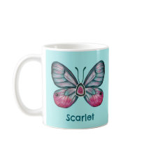 Gepersonaliseerde Oktober Blauwgroen Glasvleugel V