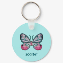 Gepersonaliseerde Oktober Blauwgroen Glasvleugel V