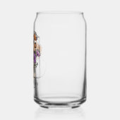 Gepersonaliseerde oktober Geboorte Bloem met Naam Blikvorm Glas (Links)