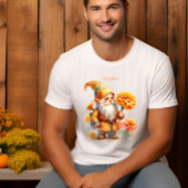 Gepersonaliseerde oktober Geboortemaand Tuin Gnoom Tri-Blend Shirt