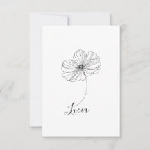 Gepersonaliseerde oktober Kosmos Geboortebloem Gif