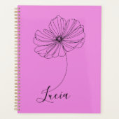 Gepersonaliseerde oktober Kosmos Geboortebloem Gif Planner (Voorkant)