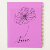 Gepersonaliseerde oktober Kosmos Geboortebloem Gif Planner (Achterkant)