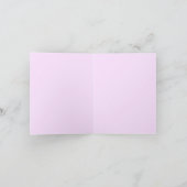 Gepersonaliseerde Oktober Roze Glasvleugel Vlinder Kaart (Binnen)