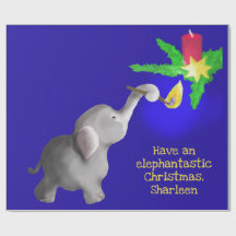 Gepersonaliseerde olifant-astische kerstreus Speel
