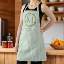 Gepersonaliseerde olijf krans familie monogram