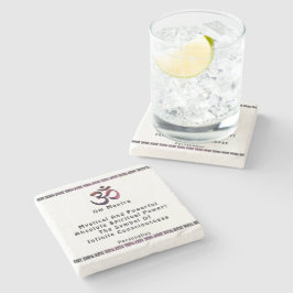 Gepersonaliseerde Om Meditatie Mantra Symbool Quot Stenen Onderzetter