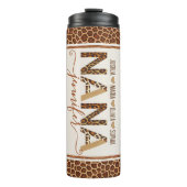 Gepersonaliseerde oma cadeau nana tuimelaar kleink thermosbeker (Voorkant)