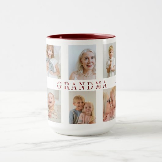 Gepersonaliseerde oma combo Mok | Aangepaste foto' (Midden)