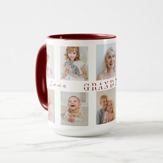 Gepersonaliseerde oma combo Mok | Aangepaste foto' (Voorkant links)
