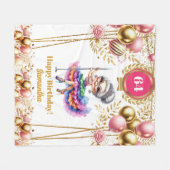 Gepersonaliseerde oma deken grappige verjaardag (Voorkant (Horizontaal))