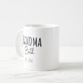 Gepersonaliseerde oma & Est. Year Koffiemok (Voorkant links)