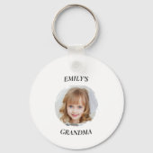Gepersonaliseerde oma Foto & Tekst Sleutelhanger (Voorkant)