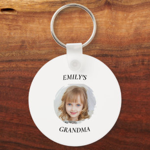 Gepersonaliseerde oma Foto & Tekst Sleutelhanger