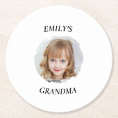 Gepersonaliseerde oma fotopapier Onderzetter (Voorkant)