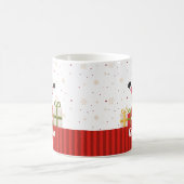 Gepersonaliseerde oma kerstcadeau sneeuwvakantie koffiemok (Center)