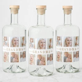 Gepersonaliseerde oma Liquor Label | Aangepaste fo Likeurfles Etiket