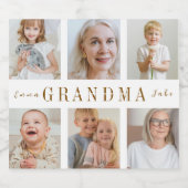 Gepersonaliseerde oma Liquor Label | Aangepaste fo Likeurfles Etiket (Enkel label)