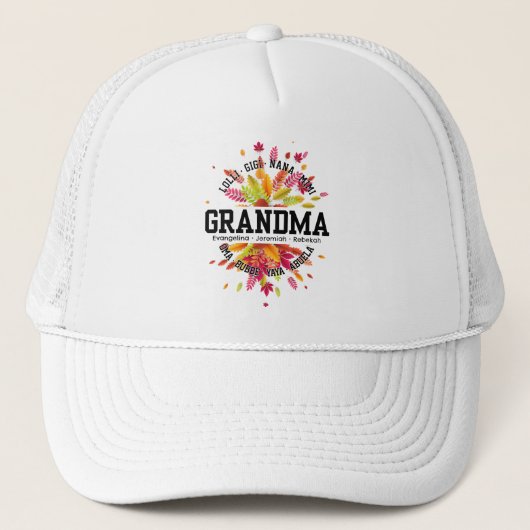 Gepersonaliseerde OMA Nana Mimi Gigi Moederdag Trucker Pet (Voorkant)