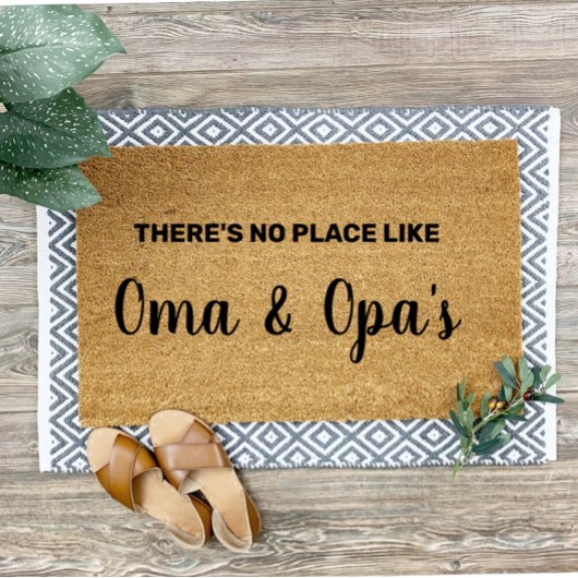 Gepersonaliseerde Oma Opa Grootouders Welkom Deurmat