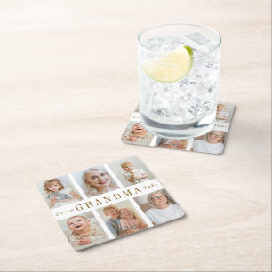 Gepersonaliseerde oma papier Onderzetter   Aangepa