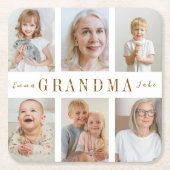 Gepersonaliseerde oma papier Onderzetter | Aangepa (Voorkant)