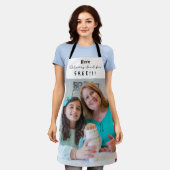 Gepersonaliseerde oma schort (Gedragen)